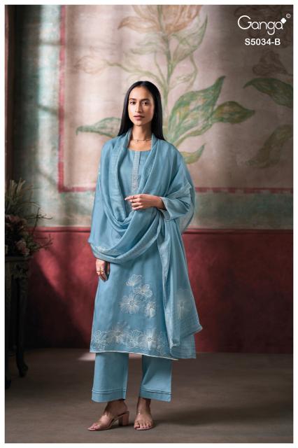 Ganga fenyra 5034 wholesale dress materials online